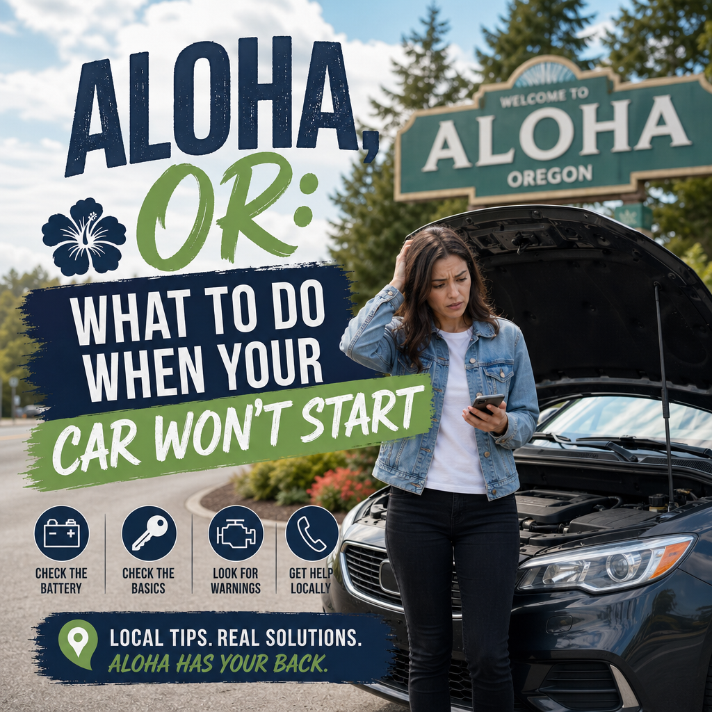 car wont start illustration for Aloha, OR: What to Do When Your Car Won't Start