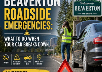 Illustration of Beaverton Roadside Emergencies: What to Do When Your Car Breaks Down