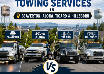 Illustration of Comparing Towing Services in Beaverton, Aloha, Tigard and Hillsboro
