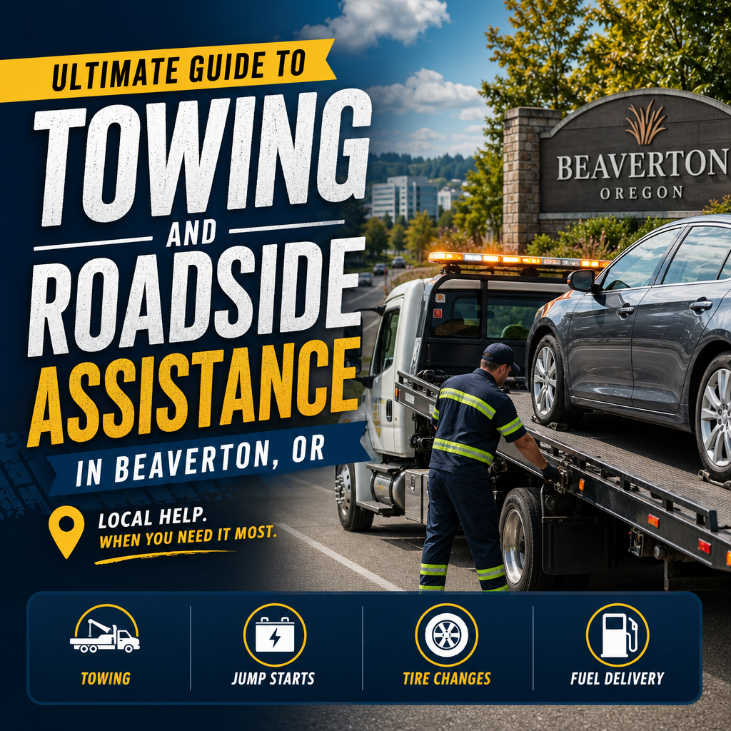 Towing in Beaverton illustration for Ultimate Guide to Towing and Roadside Assistance in Beaverton, OR