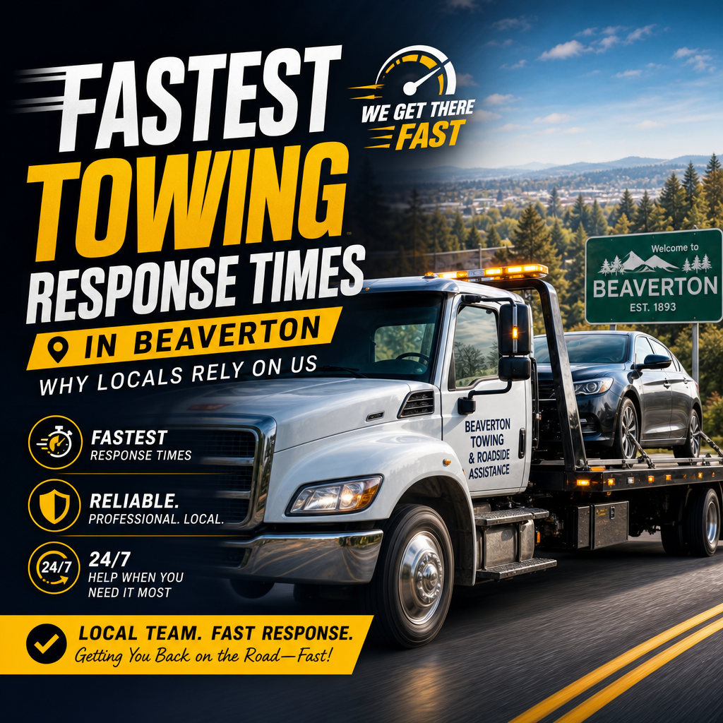 Illustration of Fastest Towing Response Times in Beaverton — Why Locals Rely on Us